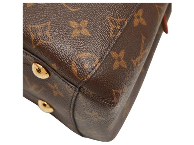 Sac à main Louis Vuitton Monogram Montaigne BB Marron - vue 4