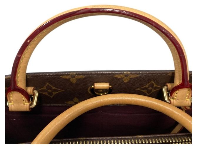 Sac à main Louis Vuitton Monogram Montaigne BB Marron - vue 8