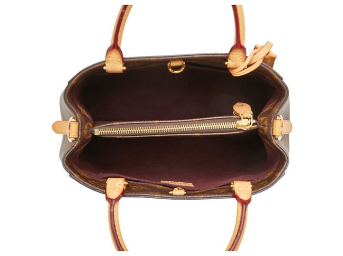 Sac à main Louis Vuitton Monogram Montaigne BB Marron - vue 9