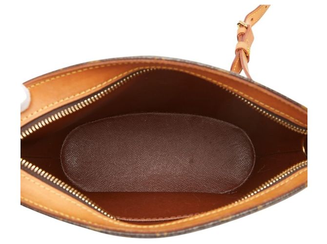 Bolso bandolera Louis Vuitton Monogram Druot Castaño - vista 11