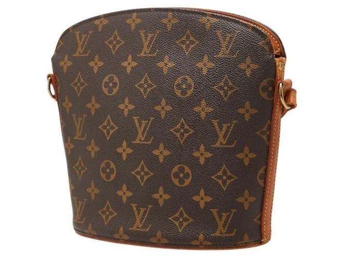 Bolso bandolera Louis Vuitton Monogram Druot Castaño - vista 2