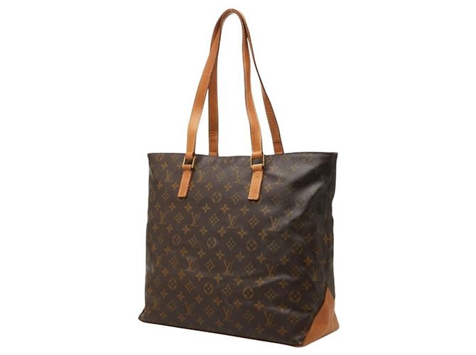 Bolso Cabas Mezzo Monogram Louis Vuitton Castaño - vista 2