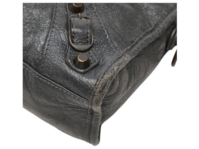 Borsa Balenciaga Classic Mini City Marrone - vista 4