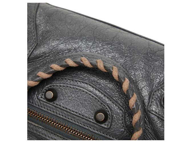 Borsa Balenciaga Classic Mini City Marrone - vista 8