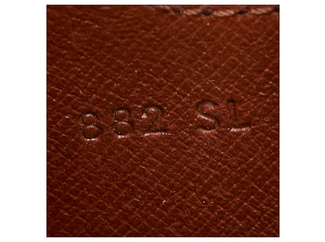 Borsa a tracolla Louis Vuitton Monogram Mini Cartouchiere Marrone - vista 12