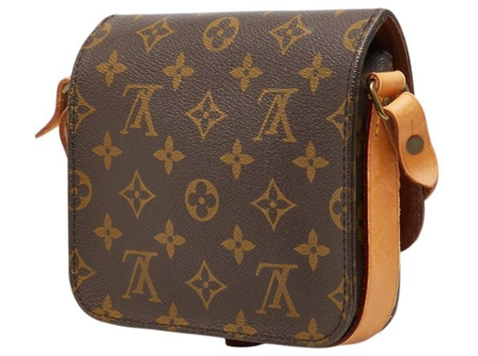 Borsa a tracolla Louis Vuitton Monogram Mini Cartouchiere Marrone - vista 2