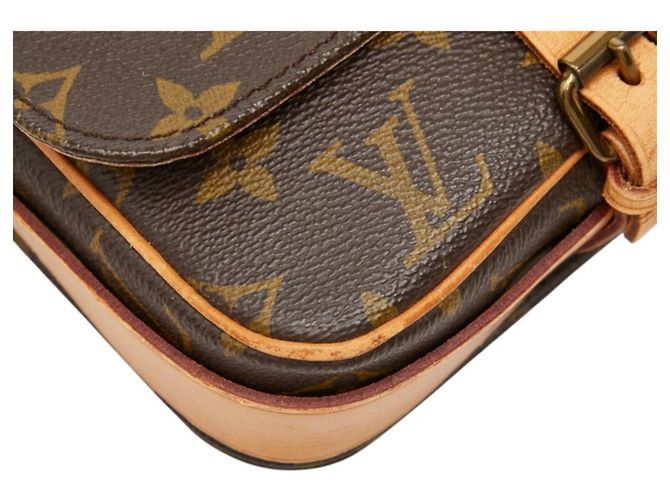 Borsa a tracolla Louis Vuitton Monogram Mini Cartouchiere Marrone - vista 5