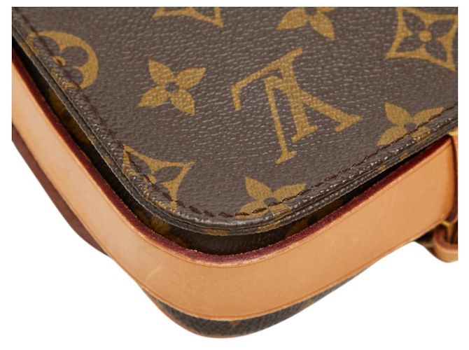 Borsa a tracolla Louis Vuitton Monogram Mini Cartouchiere Marrone - vista 7