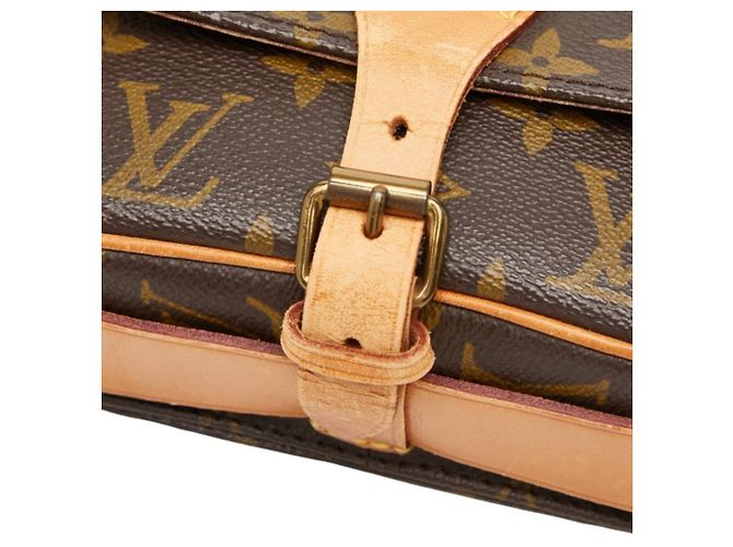 Borsa a tracolla Louis Vuitton Monogram Mini Cartouchiere Marrone - vista 8