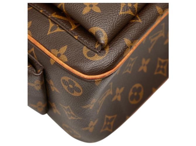 Saco de Ombro Louis Vuitton Monogram Multipli Cite Marrom - vista 7