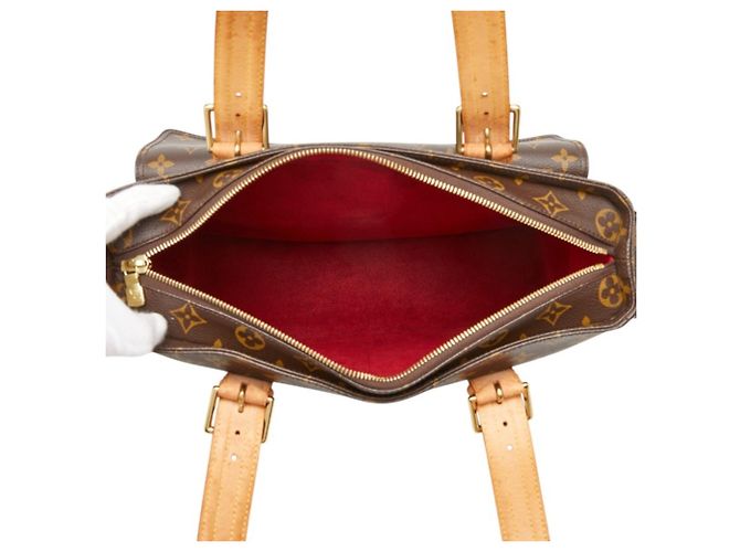 Saco de Ombro Louis Vuitton Monogram Multipli Cite Marrom - vista 9