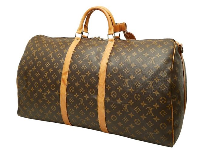 Louis Vuitton Monogram Keepall Bandoulière 60 Boston Bag Braun - Ansicht 2