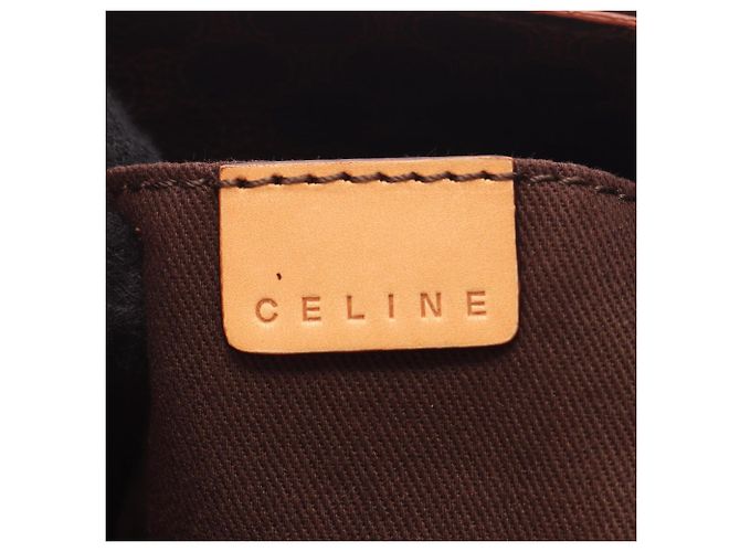 Céline Sac à main Celine Macadam avec logo embossé Marron Beige - vue 4
