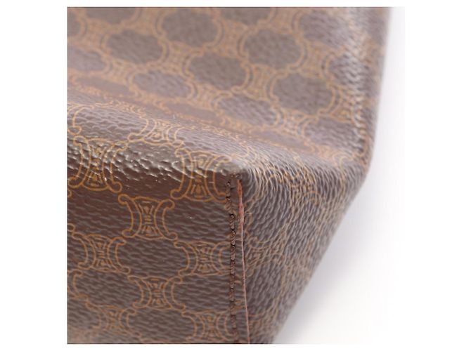 Céline Sac à main Celine Macadam avec logo embossé Marron Beige - vue 6