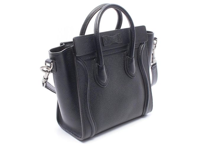 Céline Celine Luggage Nano Shopper 2-Way Handtasche Schwarz - Ansicht 2