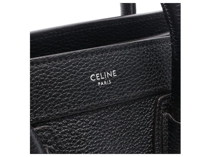 Céline Celine Luggage Nano Shopper 2-Way Handtasche Schwarz - Ansicht 4
