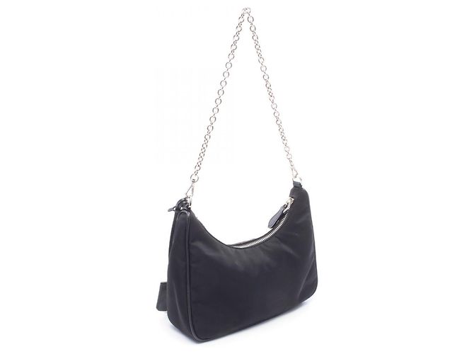 Borsa a tracolla Prada Re-Edition 2005 Black Nero - vista 2