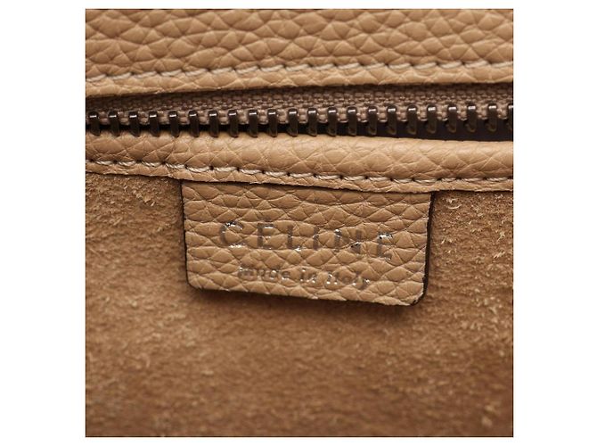 Céline Celine Luggage Nano Shopper Handtasche Beige - Ansicht 4