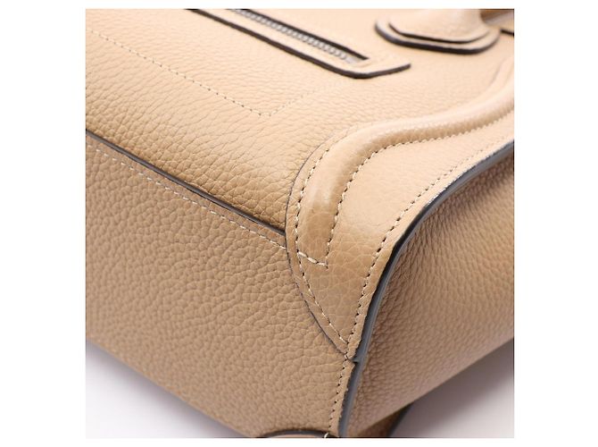 Céline Celine Luggage Nano Shopper Handtasche Beige - Ansicht 6