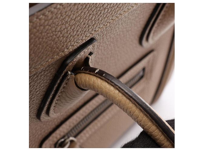 Céline Celine Luggage Nano Shopper Handtasche Beige - Ansicht 9