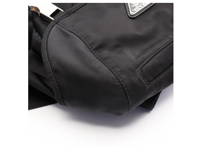 Saffiano Mochila Prada Re-Nylon Preto - vista 7