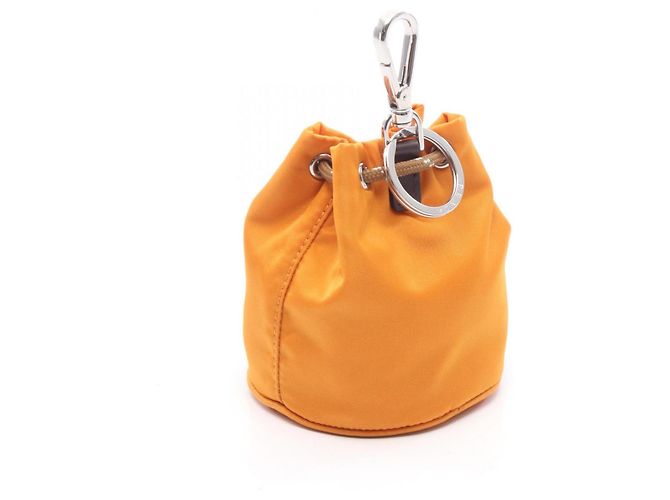 Accesorio Mini Bolso Charm Prada Re-Nylon Castaño Naranja - vista 2