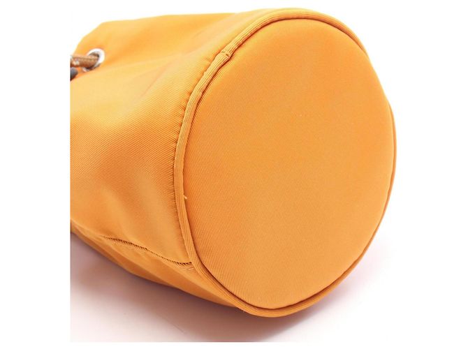 Accesorio Mini Bolso Charm Prada Re-Nylon Castaño Naranja - vista 5