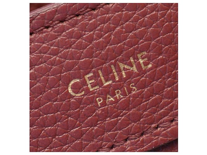Céline Borsa a mano 2-Way Celine Luggage Nano Shopper Bordò - vista 4