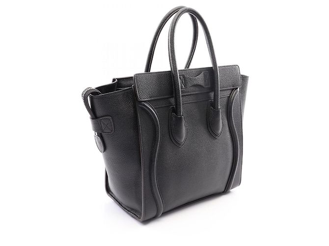 Céline Bolsa de mão Celine Luggage Micro Shopper Preto - vista 2