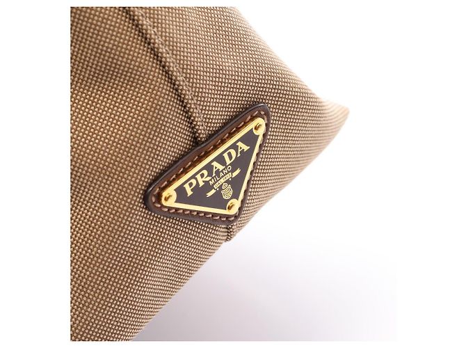 Sac à main 2-Way Prada LOGO JACQUARD Marron Beige - vue 9