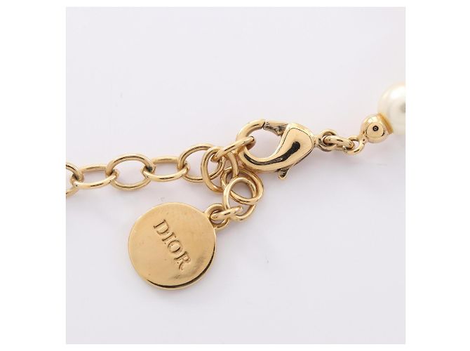 Collar Christian Dior 30 Montaigne Blanco Dorado - vista 3