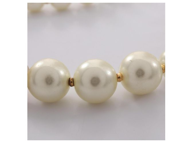 Collar Christian Dior 30 Montaigne Blanco Dorado - vista 5