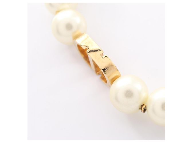 Collar Christian Dior 30 Montaigne Blanco Dorado - vista 6