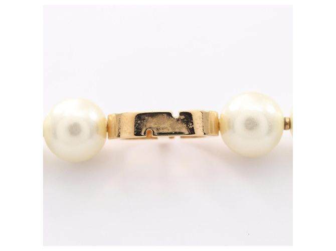 Collar Christian Dior 30 Montaigne Blanco Dorado - vista 8