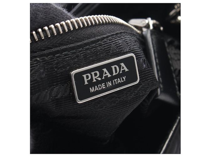 Sac à main Prada MOON noir en nylon et cuir - vue 4