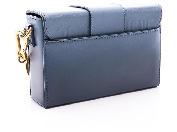 Borsa a tracolla box Christian Dior Dior 30 Montaigne Blu Blu navy - vista 2