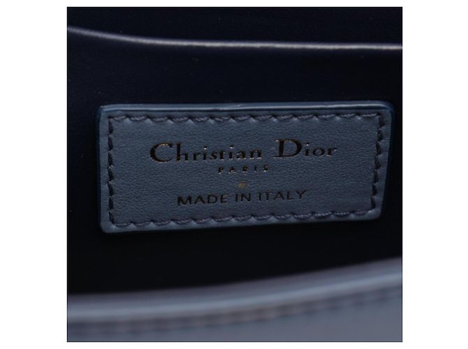 Borsa a tracolla box Christian Dior Dior 30 Montaigne Blu Blu navy - vista 4