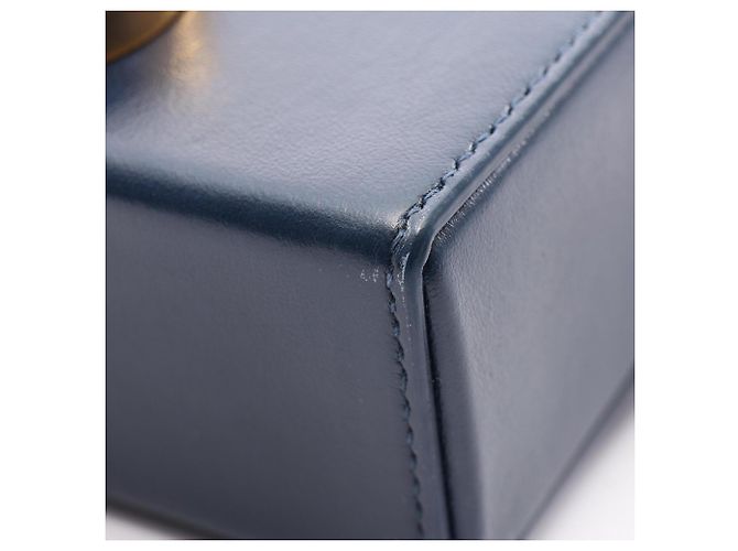 Borsa a tracolla box Christian Dior Dior 30 Montaigne Blu Blu navy - vista 5