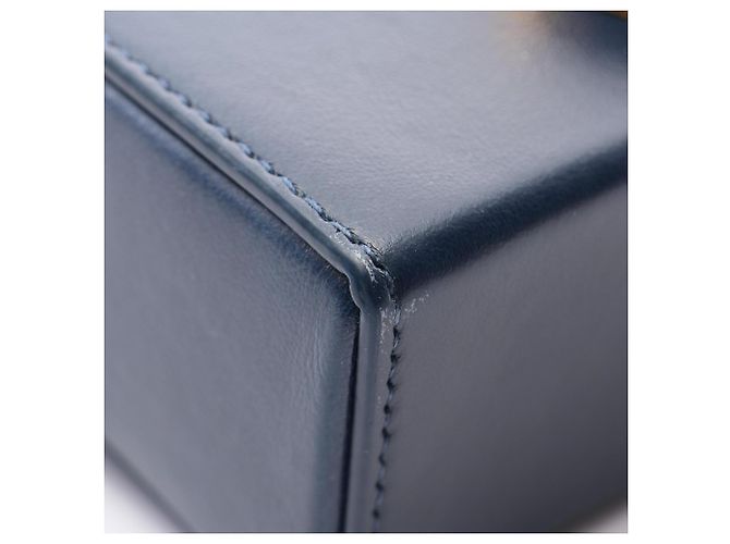 Borsa a tracolla box Christian Dior Dior 30 Montaigne Blu Blu navy - vista 6