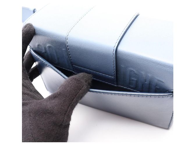 Borsa a tracolla box Christian Dior Dior 30 Montaigne Blu Blu navy - vista 9