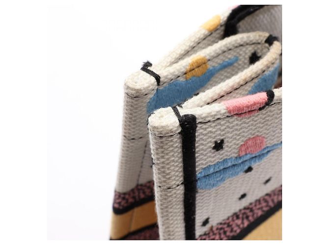 Christian Dior Dior BOOK TOTE Borsa Tote Piccola Bianco Multicolore - vista 10