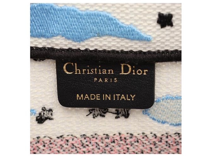 Christian Dior Dior BOOK TOTE Borsa Tote Piccola Bianco Multicolore - vista 4