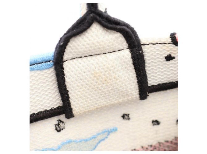 Christian Dior Dior BOOK TOTE Borsa Tote Piccola Bianco Multicolore - vista 6