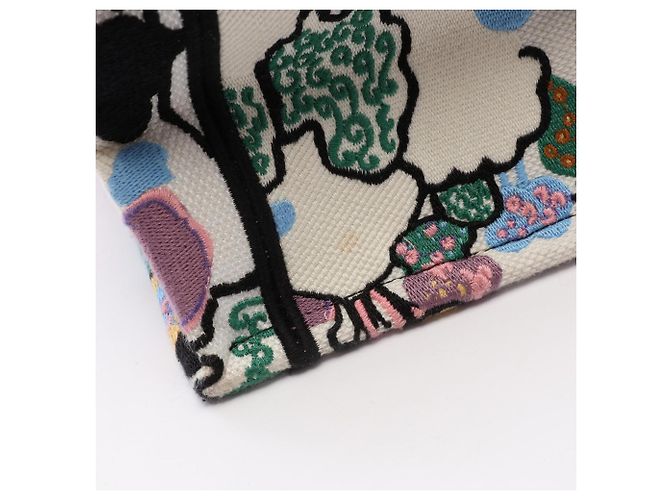 Christian Dior Dior BOOK TOTE Borsa Tote Piccola Bianco Multicolore - vista 9