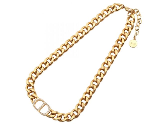 Christian Dior CD Logo Halskette Golden - Ansicht 3