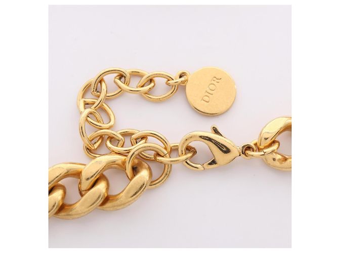 Christian Dior CD Logo Halskette Golden - Ansicht 4