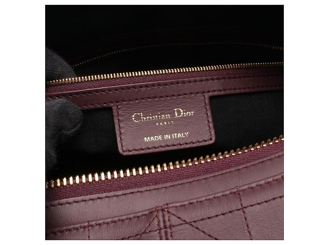 Borsa a tracolla media Christian Dior Dior D-Journey Bordò - vista 4