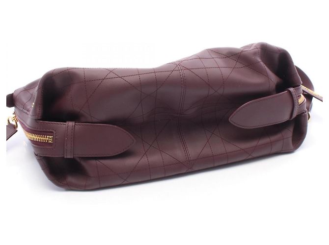 Borsa a tracolla media Christian Dior Dior D-Journey Bordò - vista 5