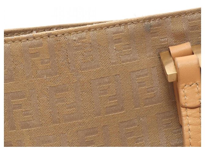 Borsa Fendi Zucchino Beige - vista 10