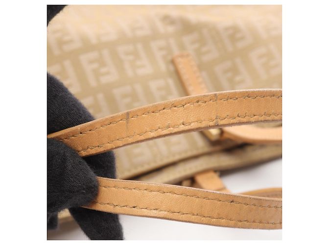 Borsa Fendi Zucchino Beige - vista 13